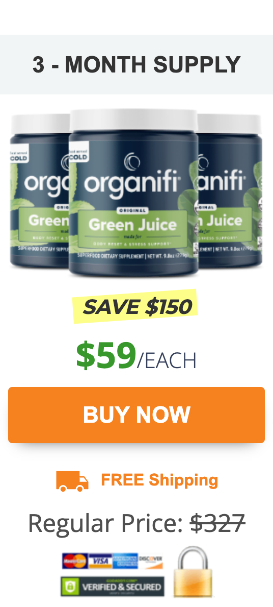Organifi Green Juice - 3 Bottles